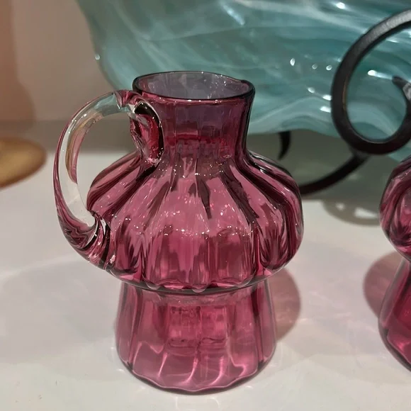 Set of vintage art glass